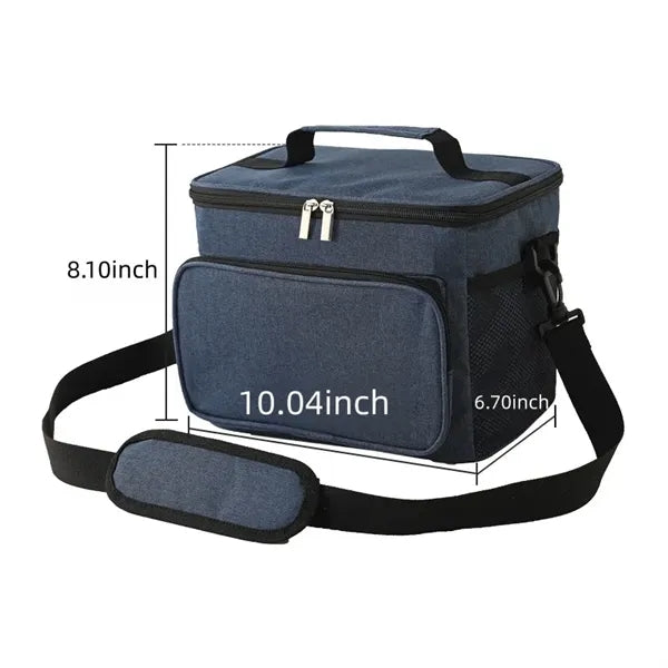 CustomLogoInsulatedLunchBagWaterproofOxfordCoolerTotewithSho