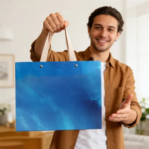 Full Color Matte Laminated Paper Gift Tote Bag