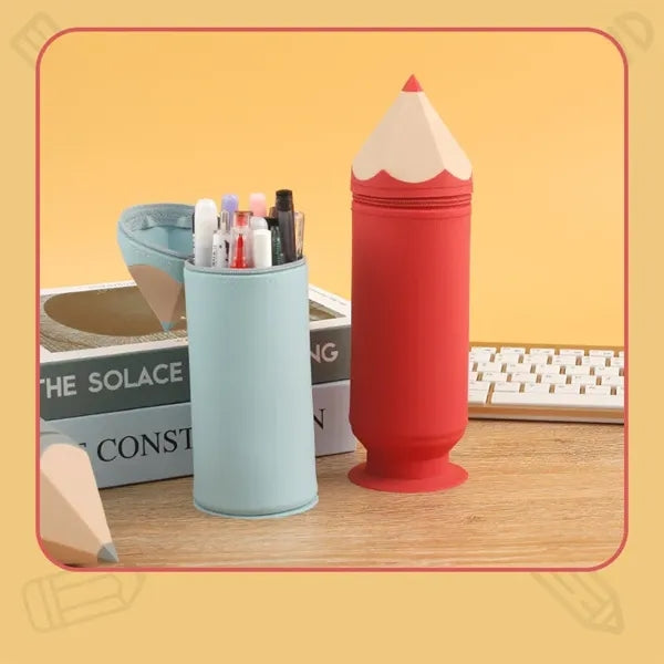 Stand Up Silicone Pen Case