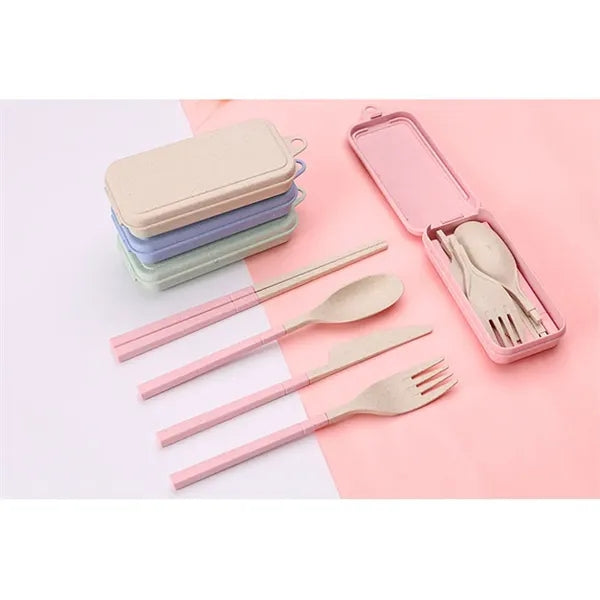 Eco-Friendly Wheat Straw Utensil Set