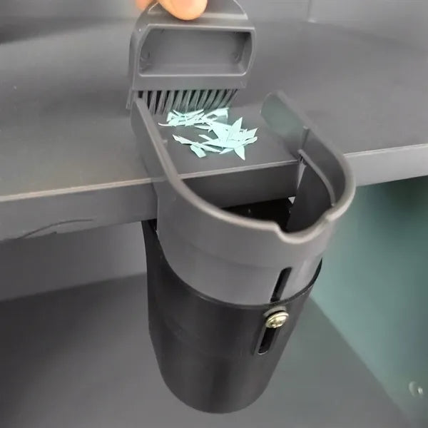 Compact Desktop Trash Can with Brush
