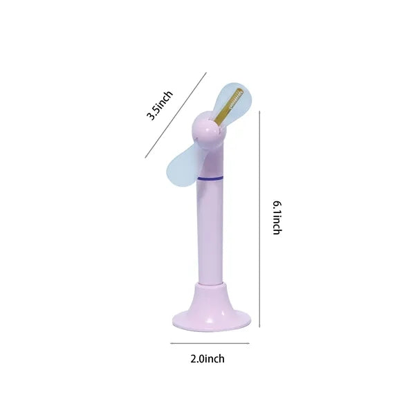 LED Text Display Desktop Fan Ballpoint Pen