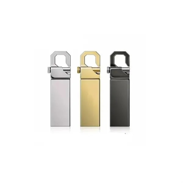 Durable Metal USB Drive w/ Carabiner