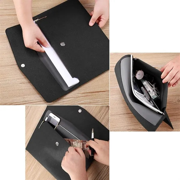 PU Leather A4 File Holder