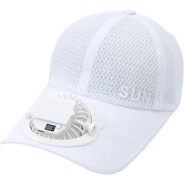 Solar Powered Fan Baseball Cap Beach Hats