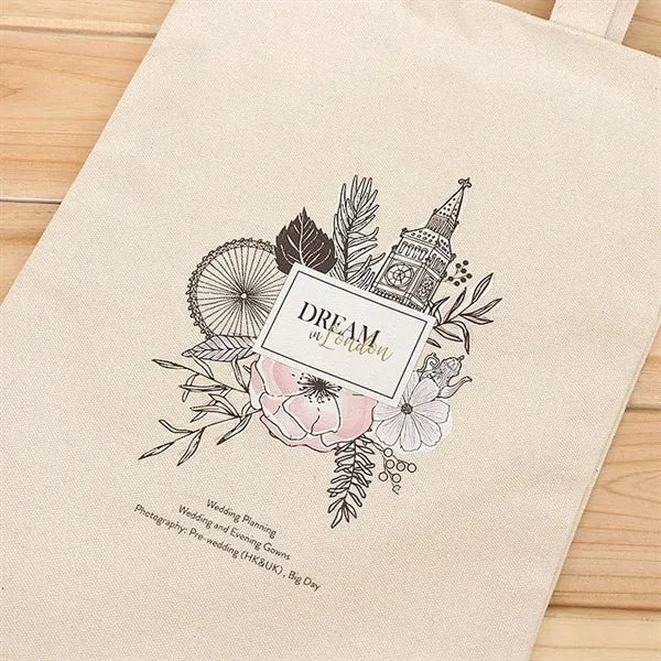Canvas Large Capacity Advertising Shopping Bag