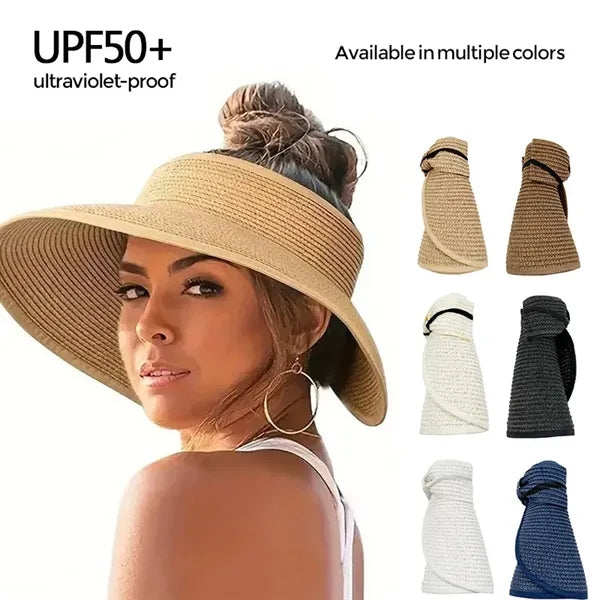 Foldable Straw Sun Visor Hats