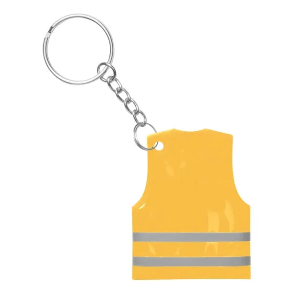 PVC Reflect Safety Vest Key Chain