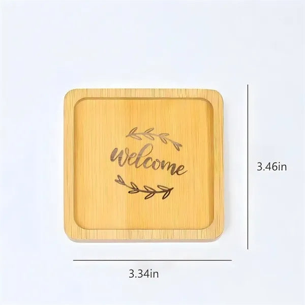 Bamboo Coaster and Placemat Set, Heat Resistant Eco-Friendly