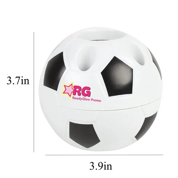 Plastic Soccer Football Shape Pen Pencil Holder
