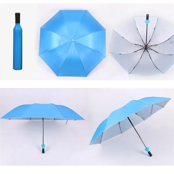 Wine Bottle Umbrella for Rain