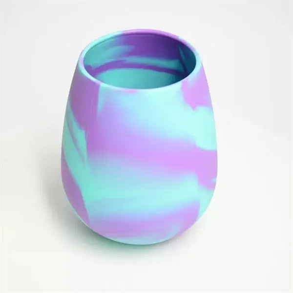 12oz Egg-shaped Silicone Camouflage Cup