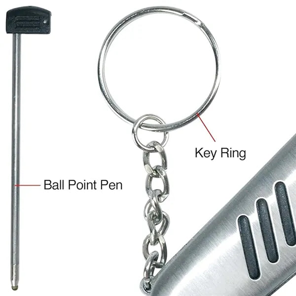 Stainless Steel Golf Multi Tool Keychain