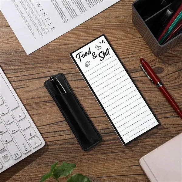 Magnetic Notepad Set With Pen Holder
