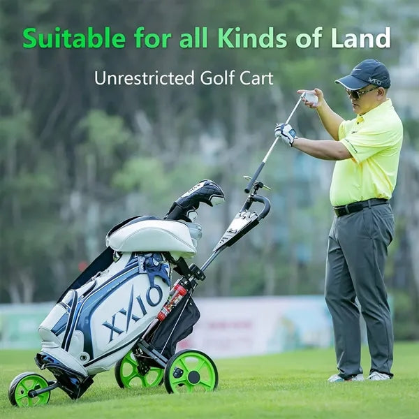 Three Wheel Easy To Folding Golf Push Cart