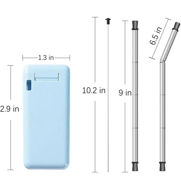 Foldable Straw with Storage Box
