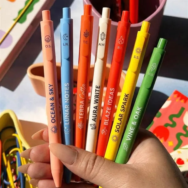 Classic Ballpoint Pen Click Plastic Pen With Logo
