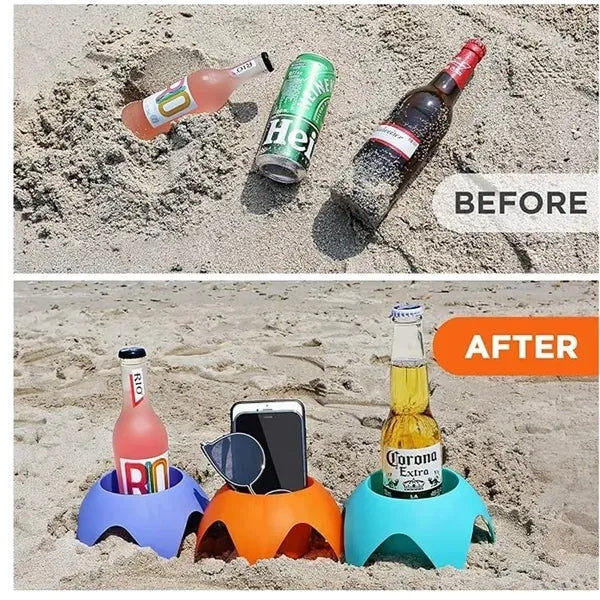 Beach Drink Cup Holder Sand Coasters