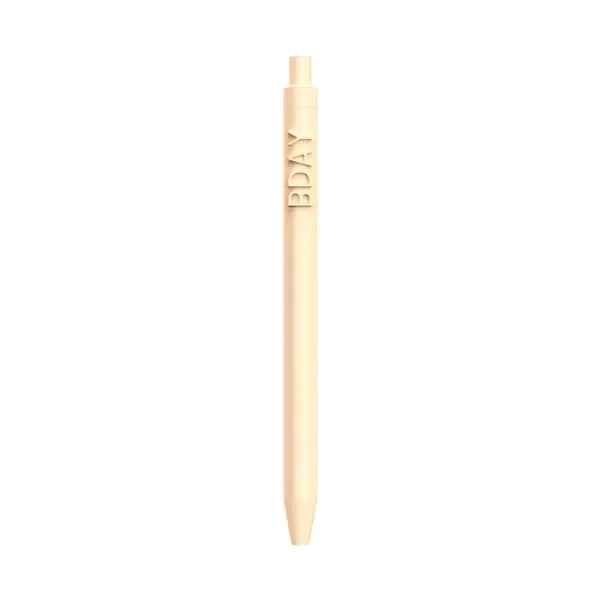 Embossed Letter Click Pen