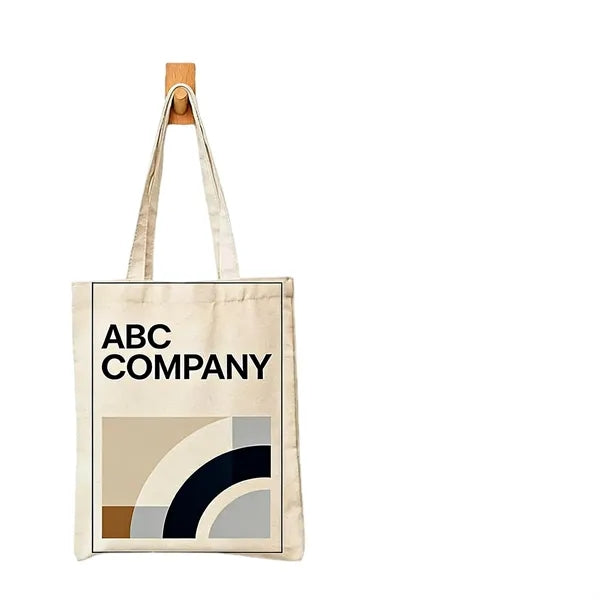 Logo Canvas Zipper Bag