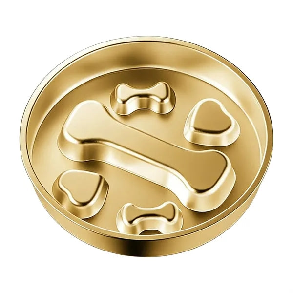 Non-Slip Stainless Steel Slow Feeding Pet Bowl