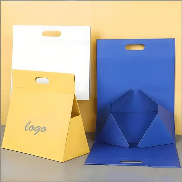 Portable Folding Gift Box With Handles