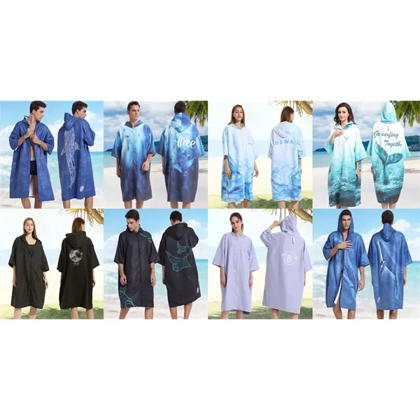 Zippered Bathrobe Beach Towel