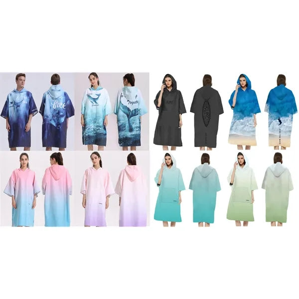 Pocket-style Bathrobe Beach Towel
