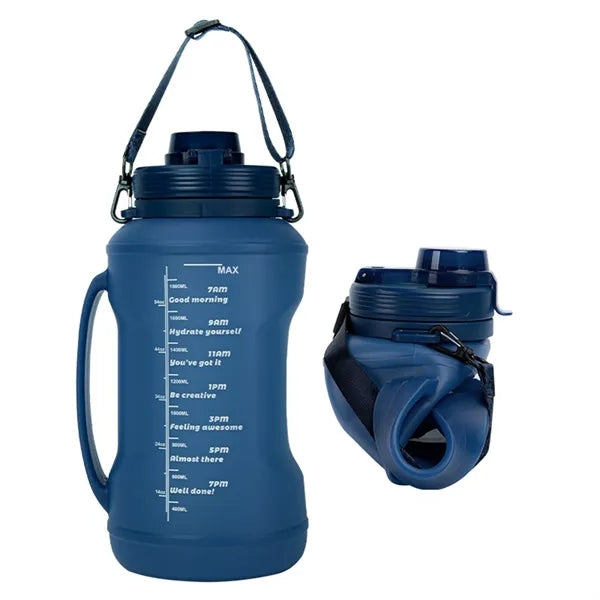 Outdoor silicone folding large capacity cup