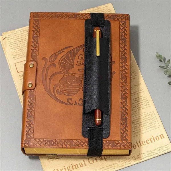 Elastic Leather Pen Pouch