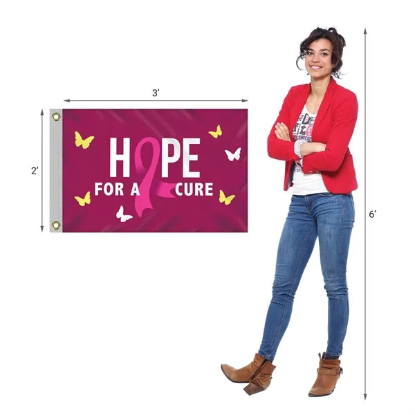 2' x 3' Digitally Printed Single Reverse Knit Poly Flag