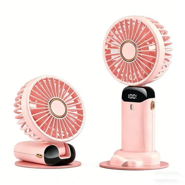Digital Display Folding Aromatherapy Fan, Customizable / Cus