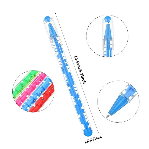 Pen Fidget Toy with Ball Maze Inside