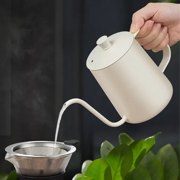 Gooseneck Pour Over Coffee Kettle with Lid