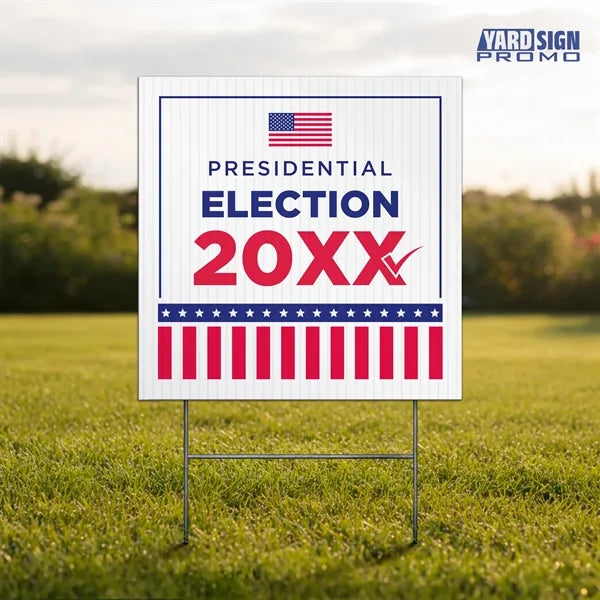 12x12 Custom Outdoor Yard Signs Presidential Election