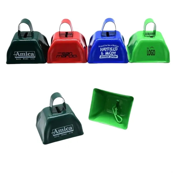 Handheld Metal Cowbell Festive Noisemaker for New Year