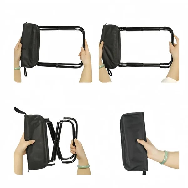 Portable Outdoor Foldable Handbag-Style Fishing Stool
