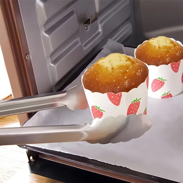 Stainless steel food tongs