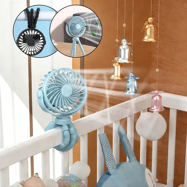 Octopus Tripod Rechargeable Oscillating Fan