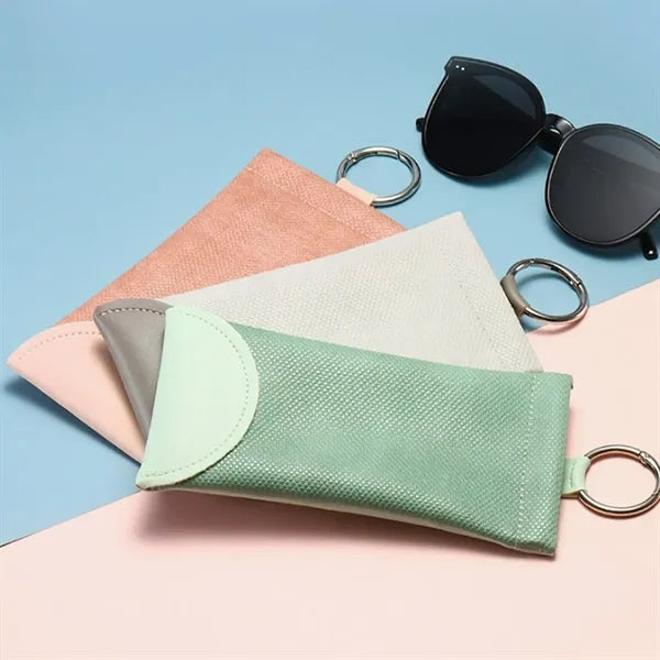 Soft Glasses Pouch With Keychain