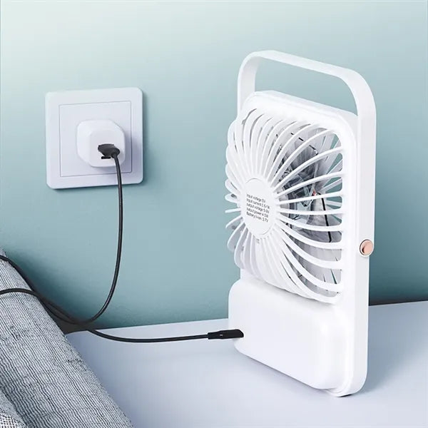 Foldable USB Handheld Fan With 5 Speed Control