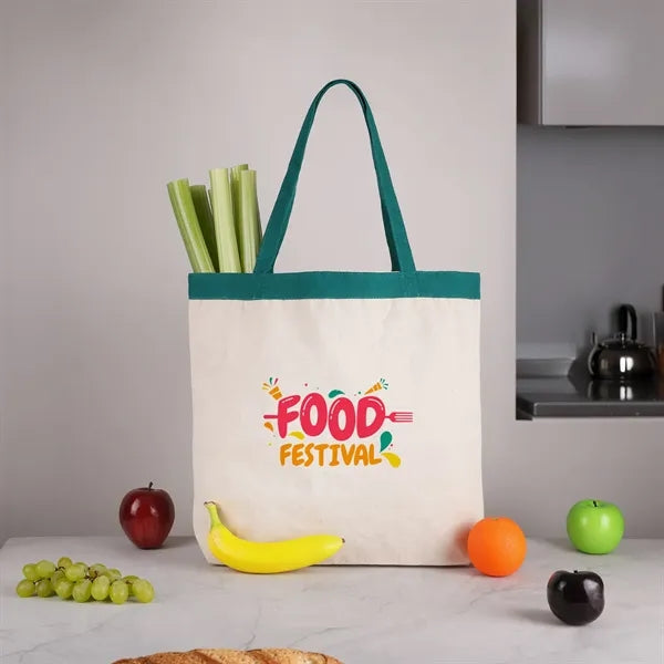 17.5" W x 16" H 12 oz Cotton Canvas Tote Bag