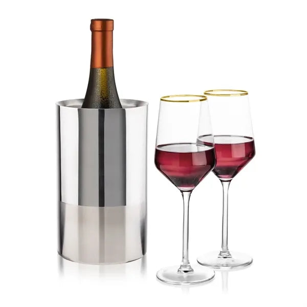 Catania Wine Cooler & Tucson Gold Rim Wine Set