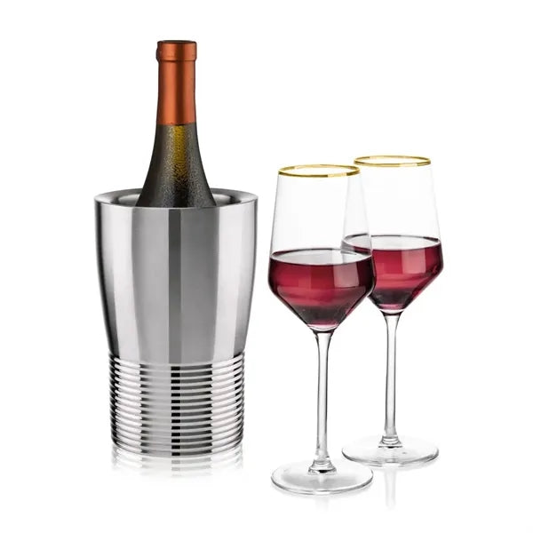 Genoa Wine Cooler & Tucson Gold Rim Wine Set