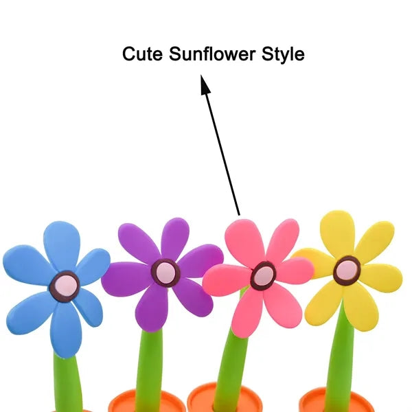 Flower Ballpoint Pens With Plant Pot Sunflower Party Favor