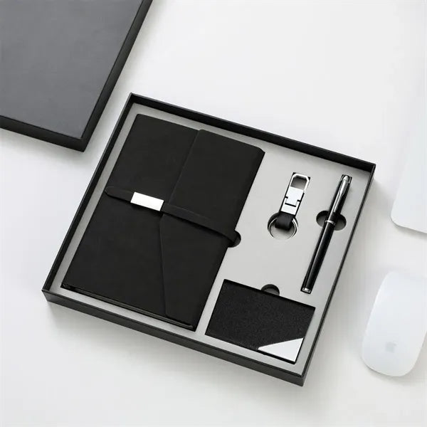 Business Notebook And Keychain Gift Set