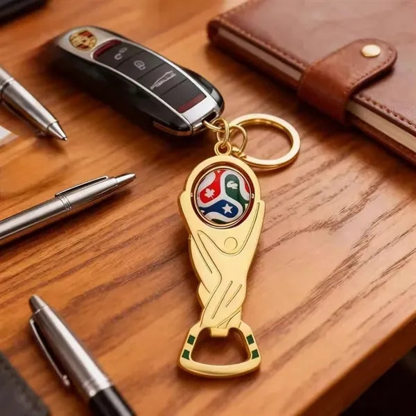 2026 World Cup Bottle Opener Keychain Soccer Fan Gift