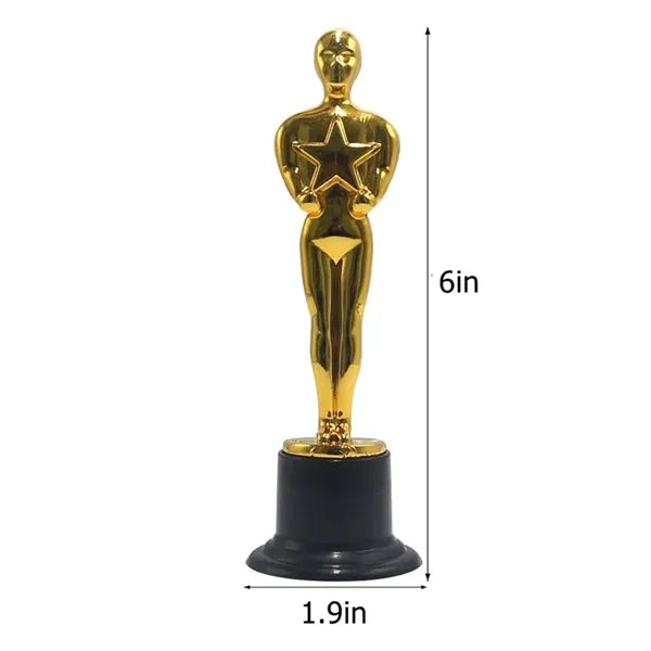 Gold Trophy for Kids Awards Star Thumb Statue Prize