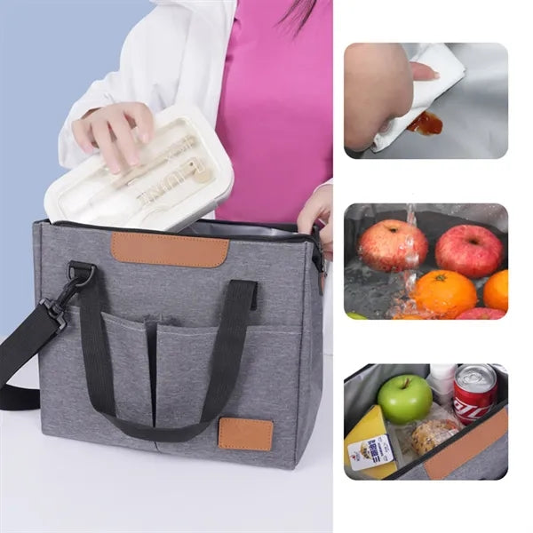 Triangle Lunch Bag Multifunctional Crossbody Insulated