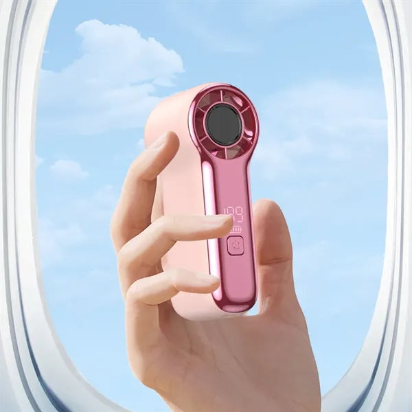 Outdoor travel mini portable high speed turbo handheld fan